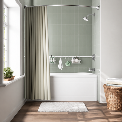 Adjustable Tension Rod Bath Organizer