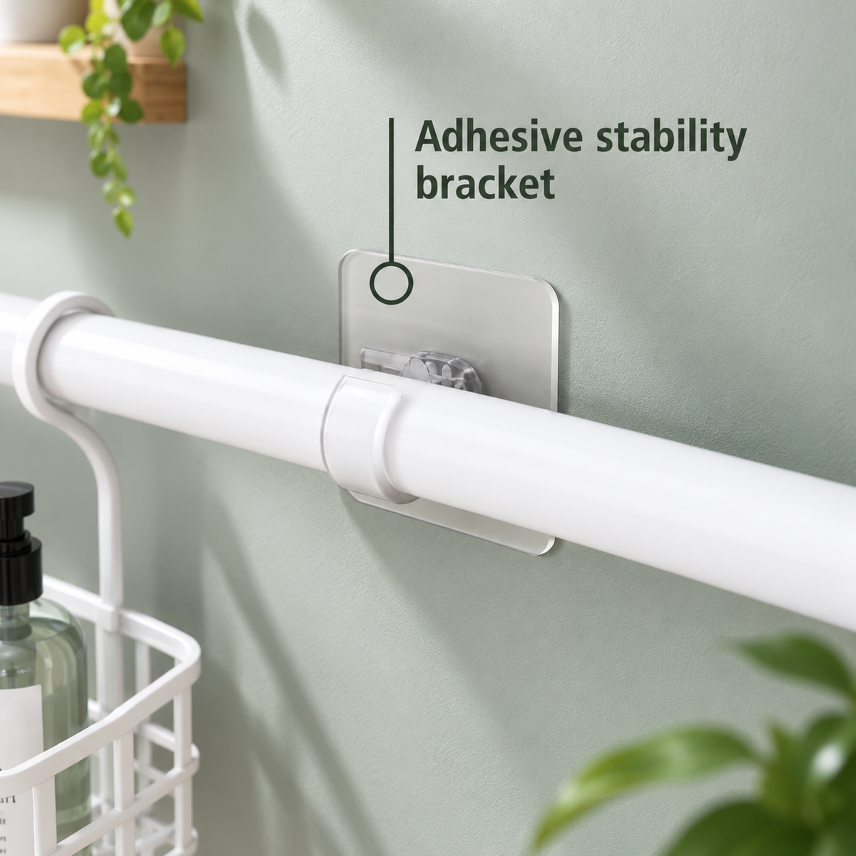 Adjustable Tension Rod Bath Organizer